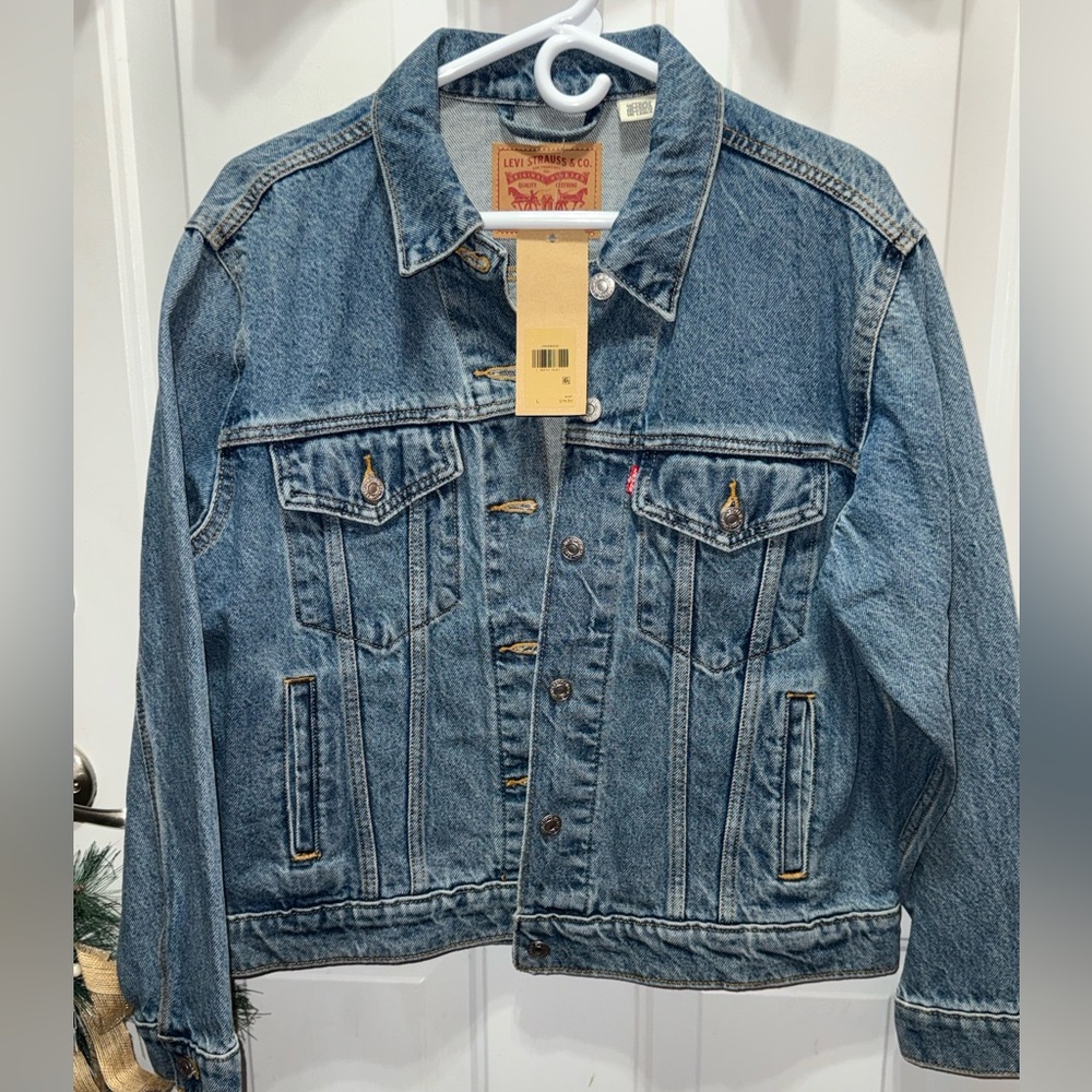 Women’s Levi's Ex-Boyfriend Blue Trucker Jean Jacket